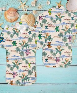 Grateful Dead Cute Dancing Bears Colors On The Beach 2024 Trendy Hawaiian Shirt
