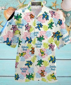 Grateful Dead Dancing Bears Hibiscus 2024 Trendy Hawaiian Shirt