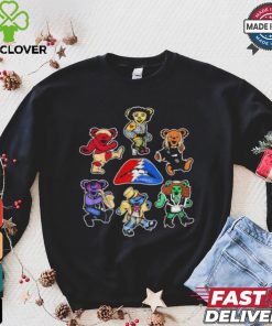 Grateful Dead Dancing Bears Lips style shirt