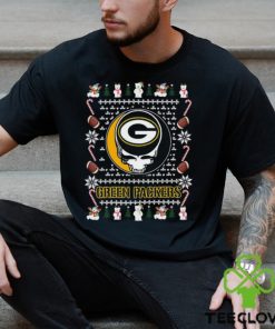 Grateful Dead Green Bay Packers Ugly Christmas Shirt 2 Grateful Dead Green Bay Packers Ugly Christmas Shirt