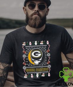 Grateful Dead Green Bay Packers Ugly Christmas Shirt 3 Grateful Dead Green Bay Packers Ugly Christmas Shirt