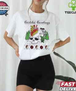 Grateful Dead Greeting Skelly Snowman Christmas 2024 t shirt