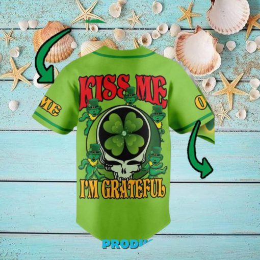 Grateful Dead Happy St Patrick’ Day Customized Baseball Jersey