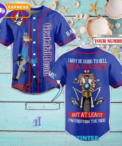 Grateful Dead In A Bucket Custom Name Baseball Jersey