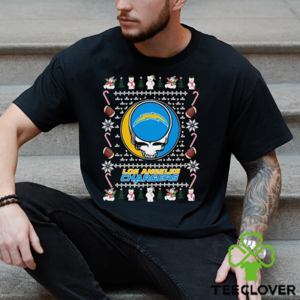 Grateful Dead Los Angeles Chargers Ugly Christmas Shirt Grateful Dead Los Angeles Chargers Ugly Christmas Shirt