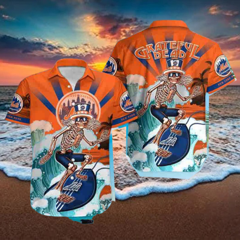 Grateful Dead MLB New York Mets 2024 Trendy Hawaiian Shirt Grateful Dead MLB New York Mets 2024 Trendy Hawaiian Shirt