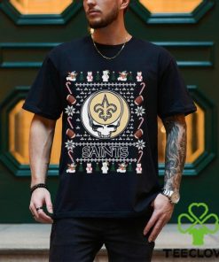 Grateful Dead New Orleans Saints Ugly Christmas Shirt