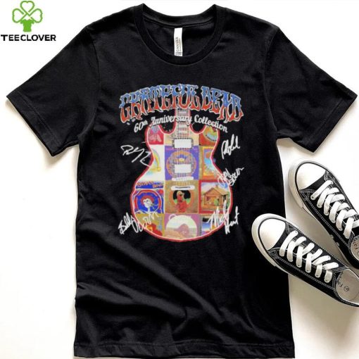 Grateful Dead band 60th anniversary collection guitar signatures shirt