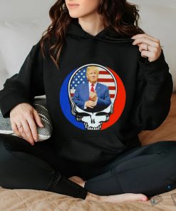 Grateful Dead skull X Donald Trump logo shirt