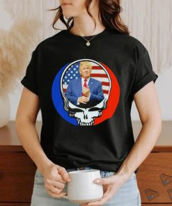 Grateful Dead skull X Donald Trump logo shirt 1 Grateful Dead skull X Donald Trump logo shirt