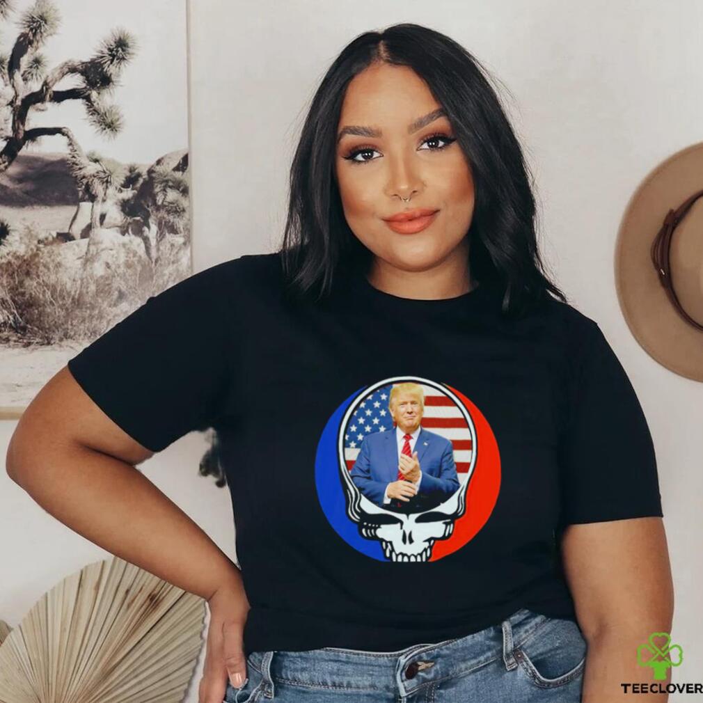 Grateful Dead skull X Donald Trump logo shirt Grateful Dead skull X Donald Trump logo shirt