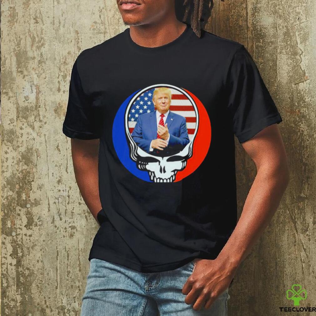 Grateful Dead skull X Donald Trump logo shirt Grateful Dead skull X Donald Trump logo shirt