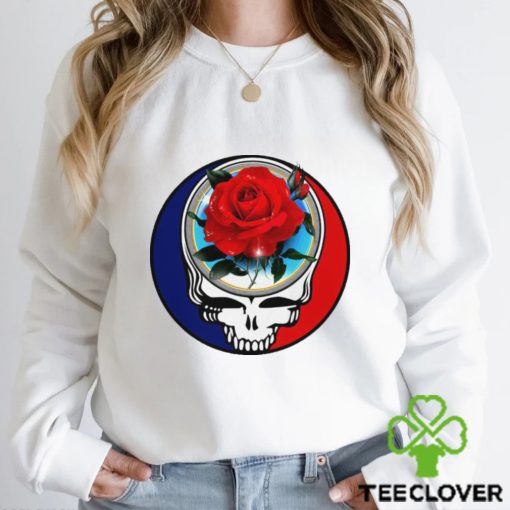 Grateful Dead skull with Rose 2023 logo hoodie, sweater, longsleeve, shirt v-neck, t-shirt