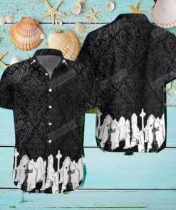 Graveyard Skull Goth Hawaiian Shirt Impressive Gift