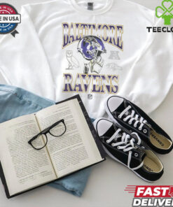 Gray Baltimore Ravens Graphic T Shirt