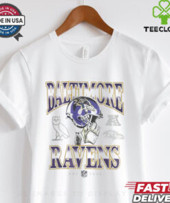 Gray Baltimore Ravens Graphic T Shirt