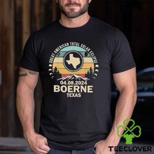 Great American Total Solar Eclipse Boerne Texas Total Solar Eclipse 2024 Shirt