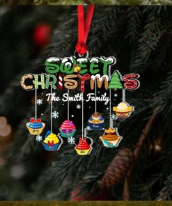 Great Christmas, Gift For Family, Personalized Acrylic Ornament, Cupcake Family Ornament