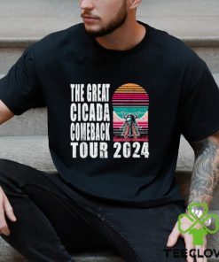 Great Cicada Comeback Tour 2024 Insect Invasion Retro T Shirt