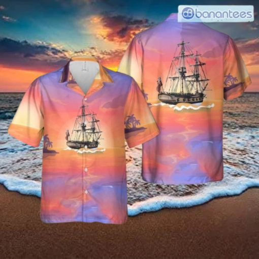 Great Lakes Snow Hms Ontario Tropical Beach Hawaiian Shirt