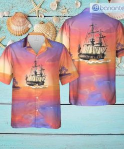 Great Lakes Snow Hms Ontario Tropical Beach Hawaiian Shirt