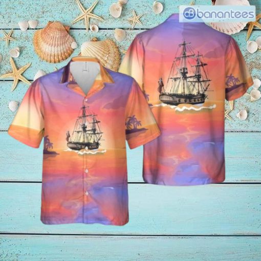 Great Lakes Snow Hms Ontario Tropical Beach Hawaiian Shirt