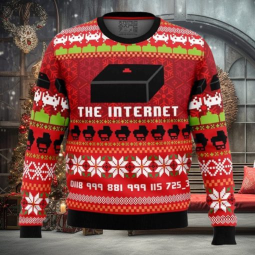 Great Reception The Internet Sweater Christmas Gift For Holiday The Internet 3D Ugly Christmas Sweater