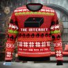 Xmas Flamingos Ride Red Truck Christmas Ugly Sweater 3D