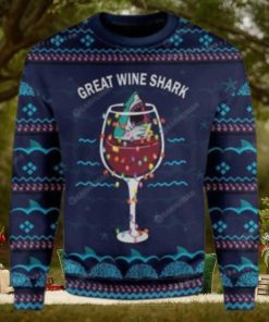 Great Wine Shark Ugly Sweater