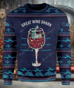Great Wine Shark Ugly Sweater