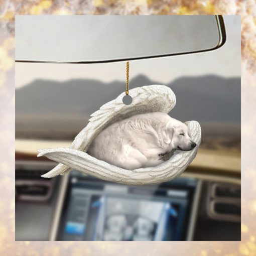 Great pyrenees Sleeping Angel Ornament