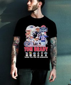 Greatest Of All Time 12 Tom Brady Thank You For The Memories Signature Shirt