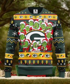 Green Bay Packers 12 Grinch Xmas Day Christmas Ugly Sweater