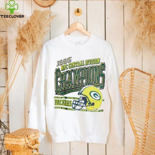 Green Bay Packers 1995 NFC central division champions helmet retro hoodie, sweater, longsleeve, shirt v-neck, t-shirt