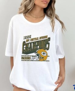 Green Bay Packers 1995 Nfc Central Division Champions Helmet T Shirt