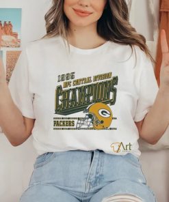 Green Bay Packers 1995 Nfc Central Division Champions Helmet T Shirt