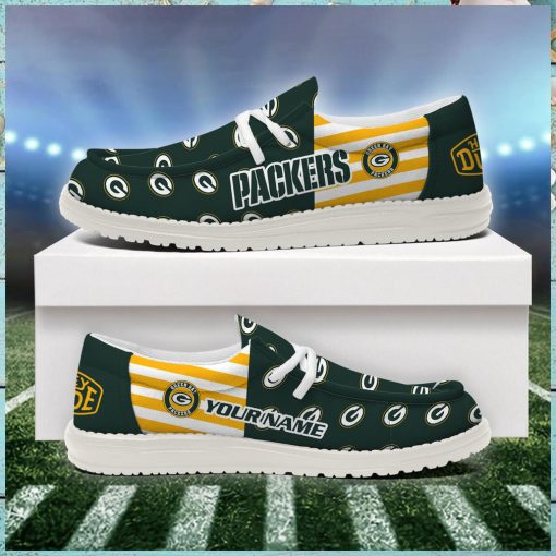 Green Bay Packers 2024 Version Personalized Hey Dude Shoes