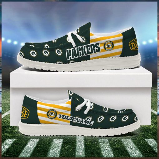 Green Bay Packers 2024 Version Personalized Hey Dude Shoes
