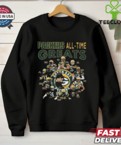 Green Bay Packers All Time Greats Signatures 2024 Shirt