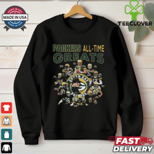 Green Bay Packers All Time Greats Signatures 2024 Shirt