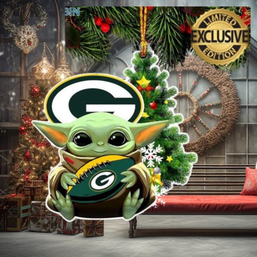 Green Bay Packers Baby Yoda NFL Christmas Tree Decorations Ornament