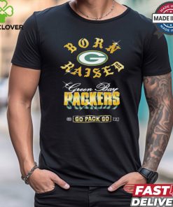 Green Bay Packers Born x Raised Black Chrome Rocker Shirt