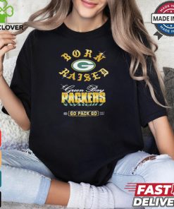 Green Bay Packers Born x Raised Black Chrome Rocker Shirt