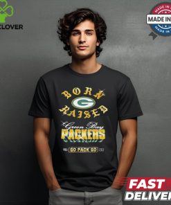 Green Bay Packers Born x Raised Black Chrome Rocker Shirt