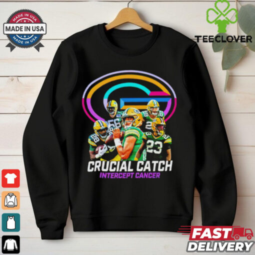 Green Bay Packers Crucial Catch Intercept Cancer NFL hoodie, sweater, longsleeve, shirt v-neck, t-shirt