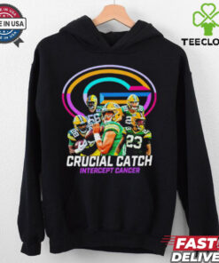 Green Bay Packers Crucial Catch Intercept Cancer NFL hoodie, sweater, longsleeve, shirt v-neck, t-shirt