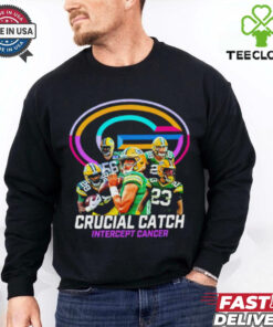 Green Bay Packers Crucial Catch Intercept Cancer NFL hoodie, sweater, longsleeve, shirt v-neck, t-shirt