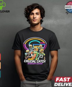 Green Bay Packers Crucial Catch Intercept Cancer T Shirt