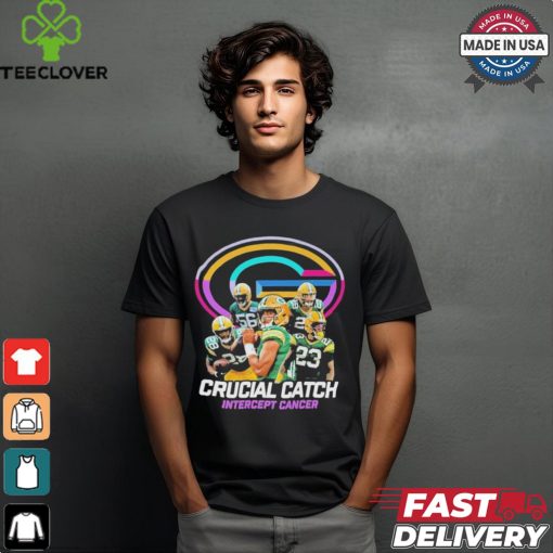 Green Bay Packers Crucial Catch Intercept Cancer T Shirt