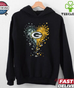 Green Bay Packers Crystal Heart Shirt